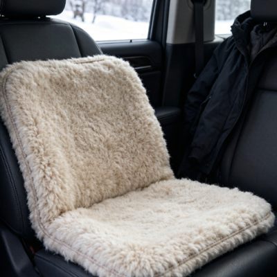 Thick Winter Wool Car Seat Cushion